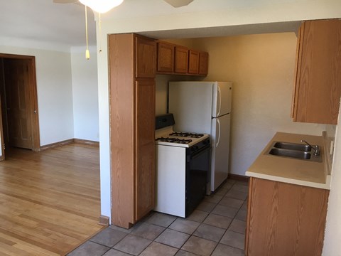 Floor plan for 1 bed, 1 bath, 363 sqft